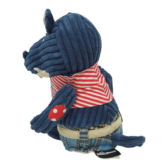 Les Deglingos Original Hippipos The Hippo 11" Plush Stuffed Animal Toy Blue - Picture 9 of 12